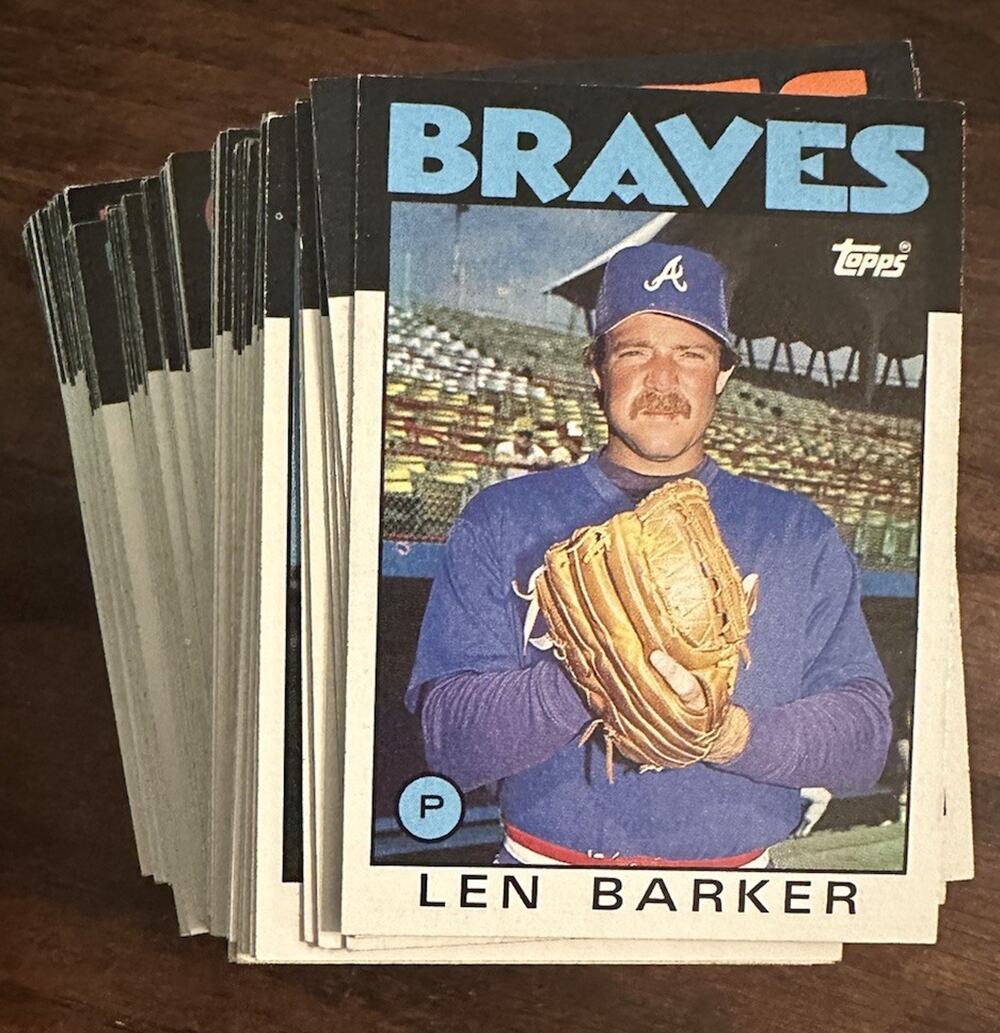 1986 Topps Lot Baseball MLB Cards Lot Of 85 All Different Mostly Commons